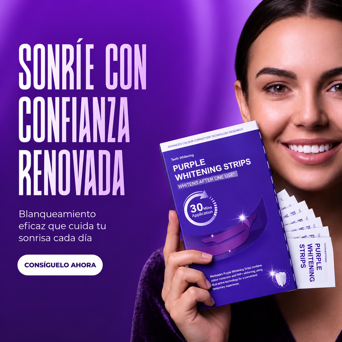 ✨ Tiras Blanqueadoras Profesionales: ¡Sonrisa Perfecta en Días! 😁🦷